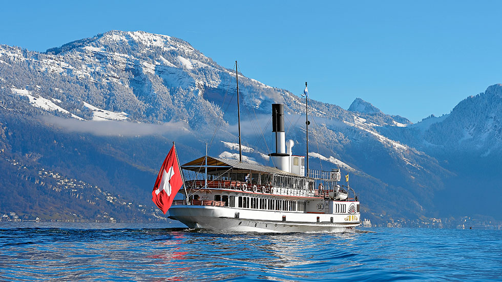 Du thuyền trên sông Lucerne - Tour Thụy Sĩ