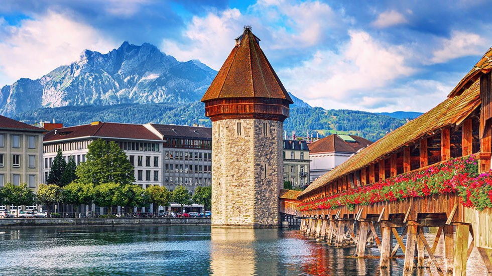 Chiếc cầu Chapel - Du lịch Thụy Sĩ